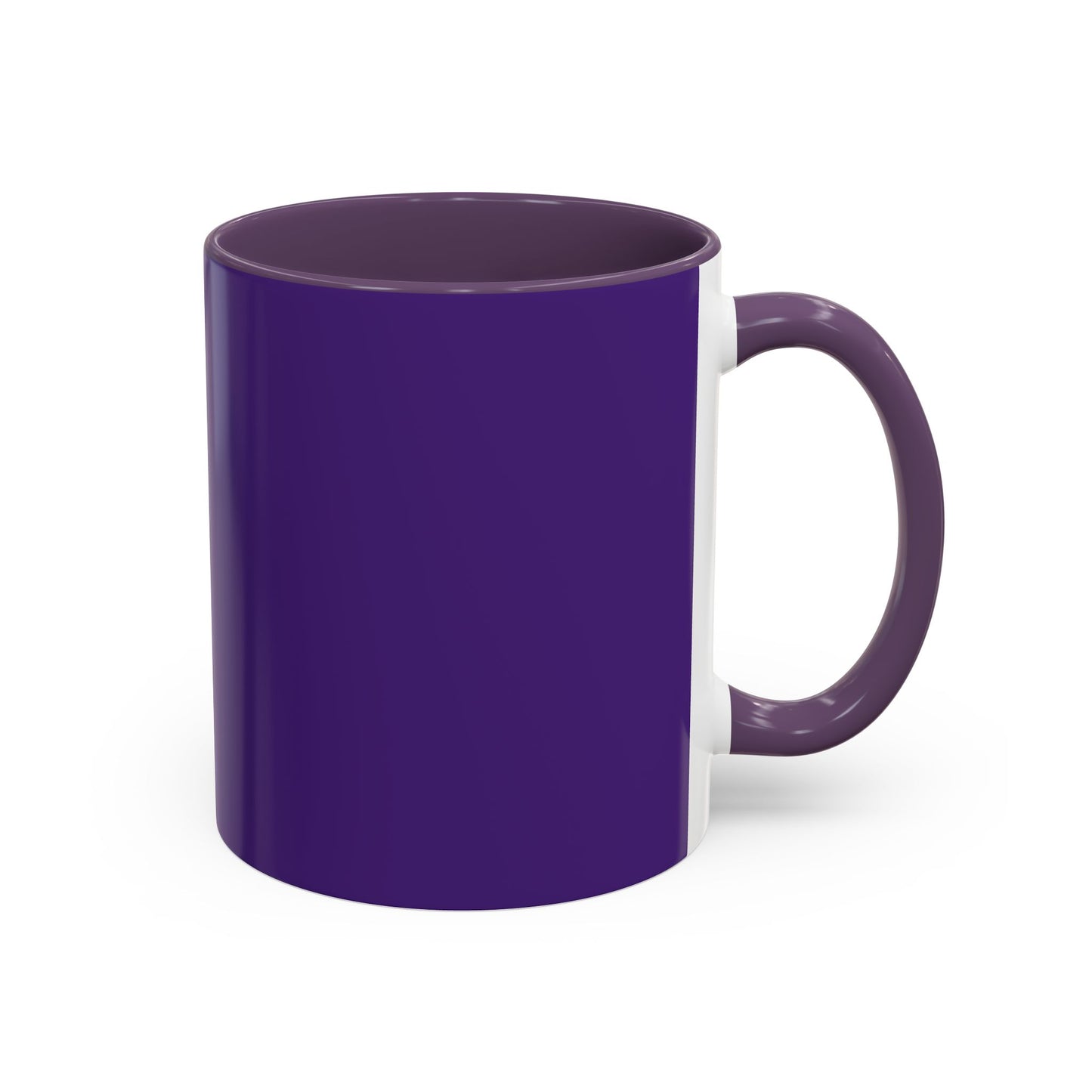 Custom Purple Accent Coffee Mug - Perfect Gift for Coffee Lovers