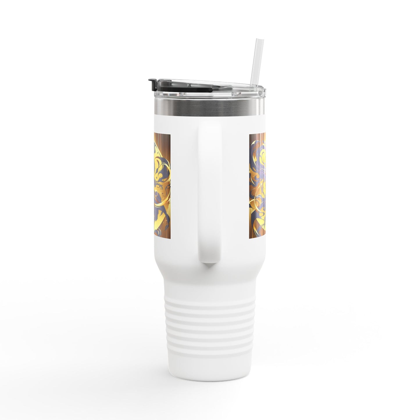 Bold Graphic Insulated Travel Mug – 40oz, Perfect for On-the-Go Coffee Lovers