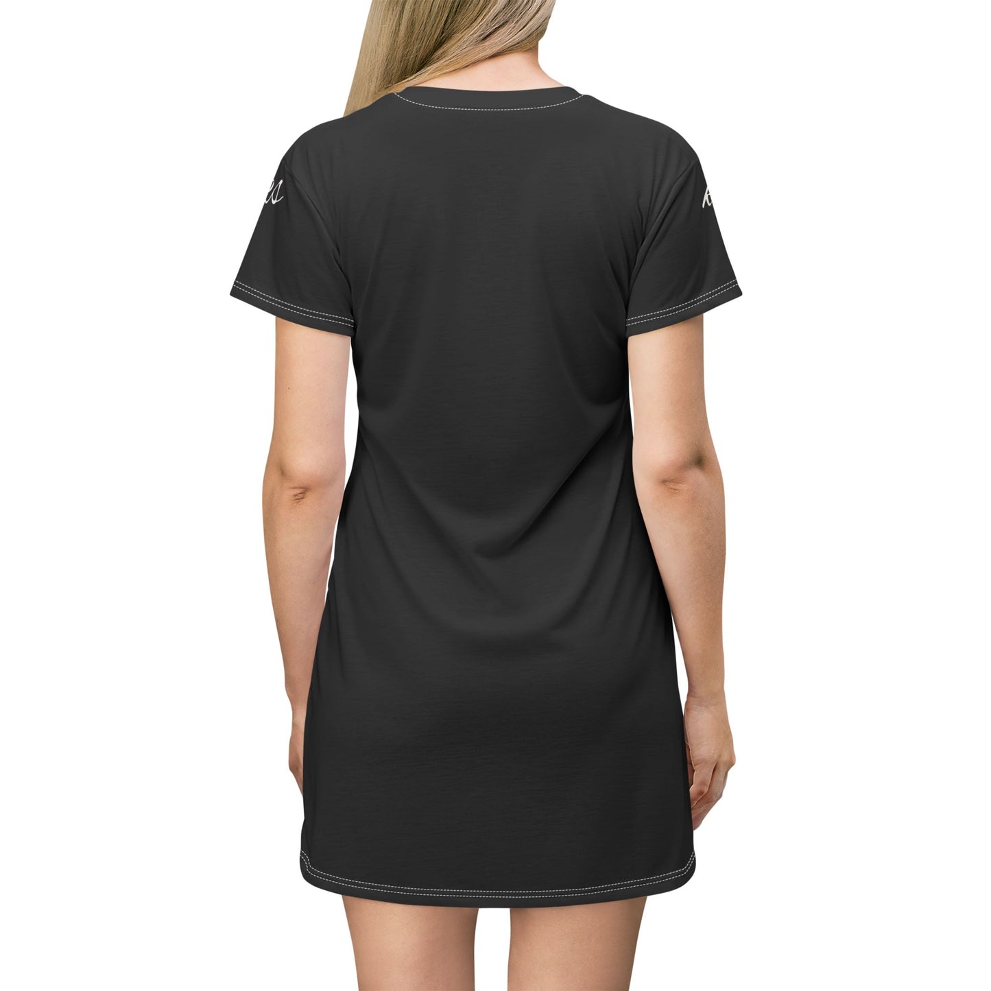 Casual Black T-Shirt Dress for Everyday Wear