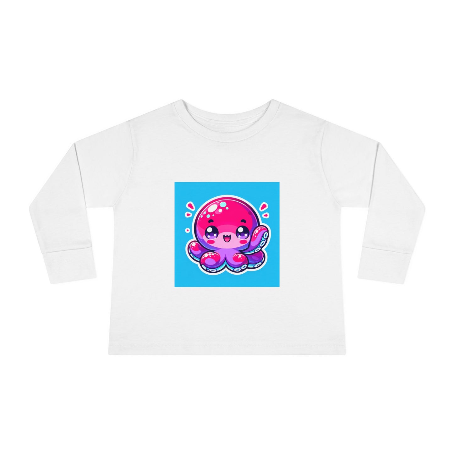 Cute Octopus Toddler Long Sleeve Tee - Adorable Kids Shirt for Playtime and Gifts