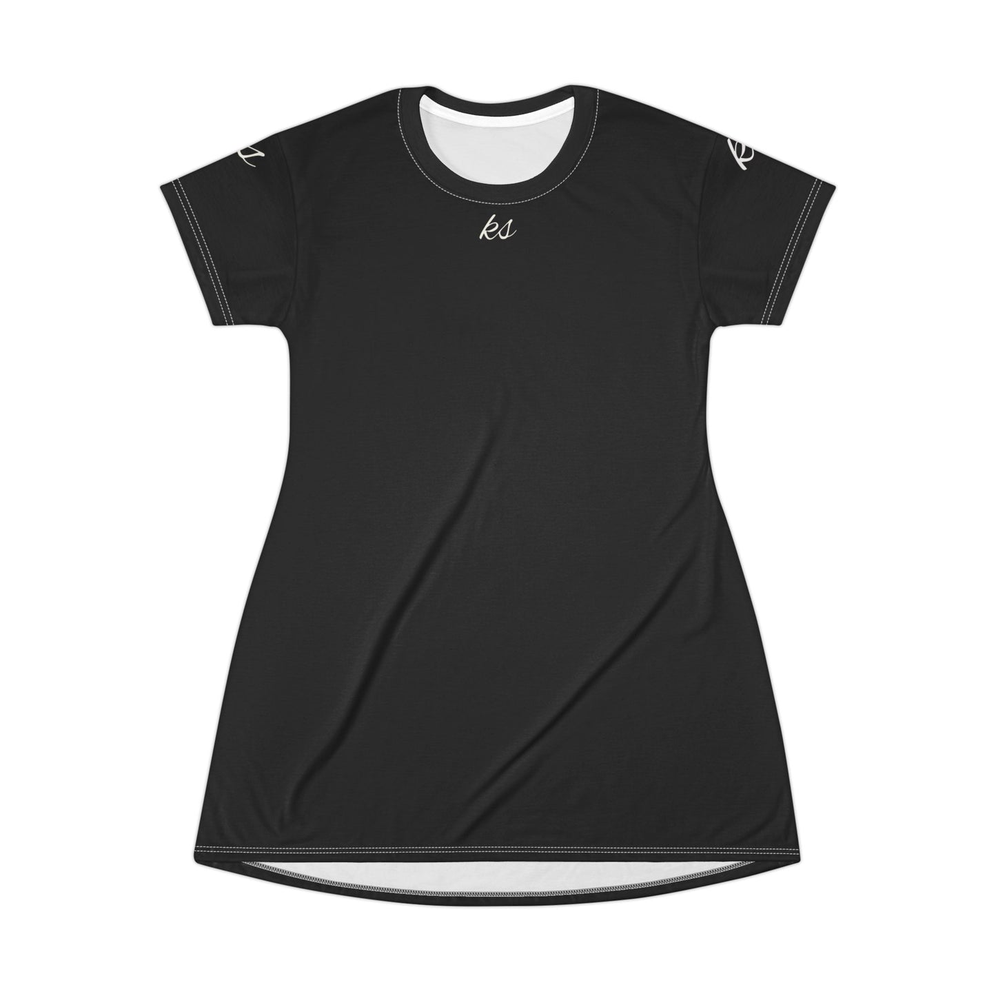 Casual Black T-Shirt Dress for Everyday Wear