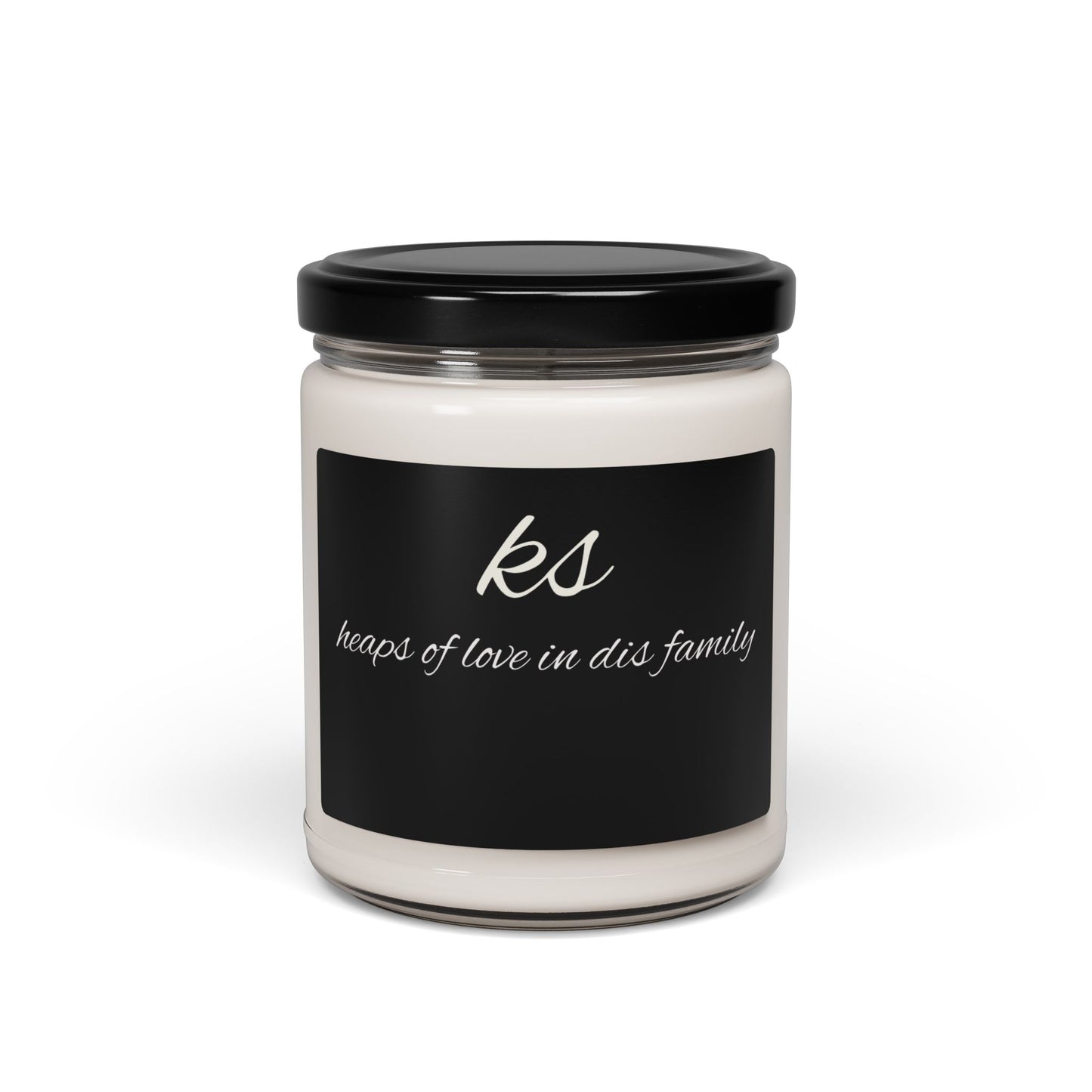 Personalized Scented Soy Candle - 'Heaps of Love in This Family'