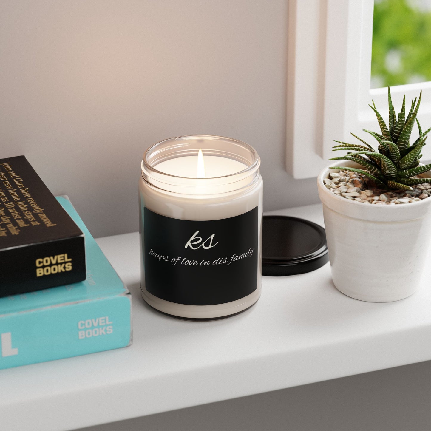 Personalized Scented Soy Candle - 'Heaps of Love in This Family'