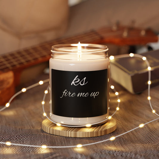 Fire Me Up Scented Soy Candle - 9oz Aromatherapy Candle for Relaxation & Motivation