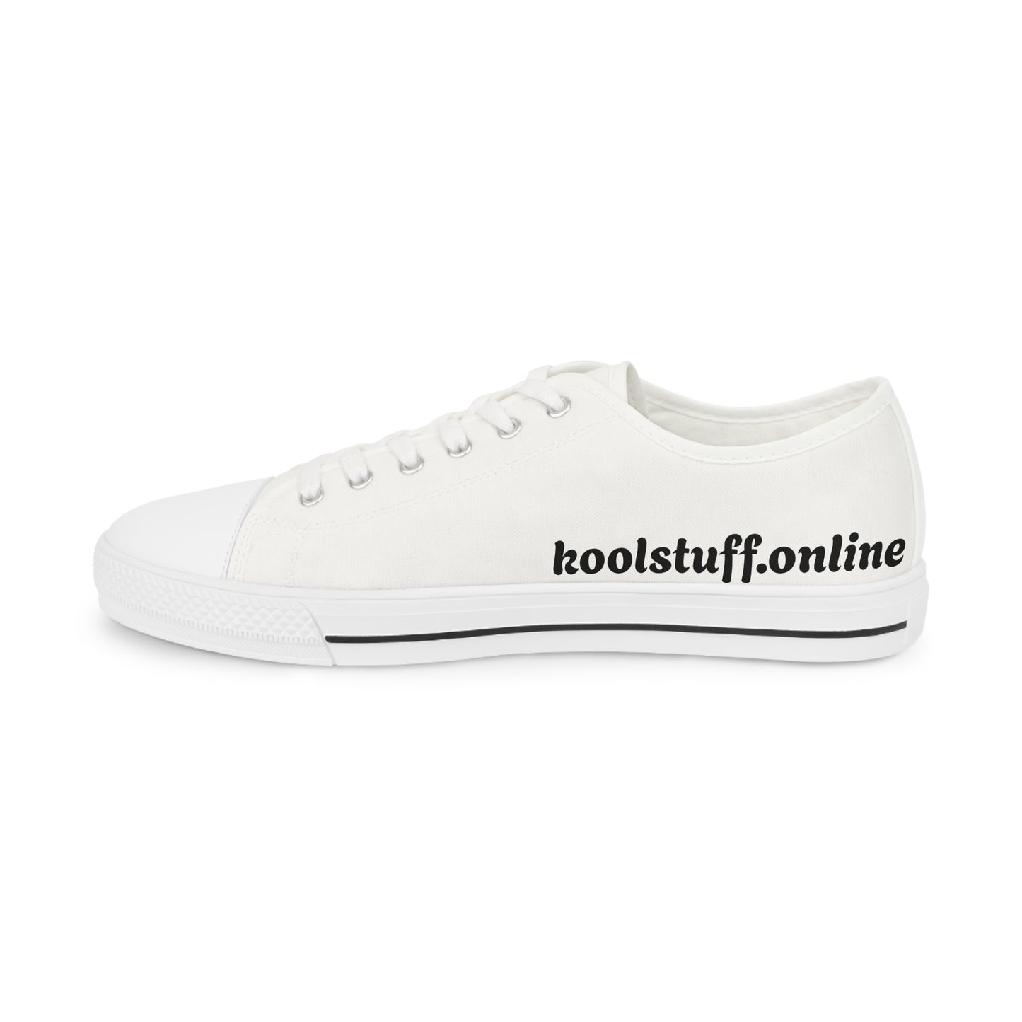 Casual Men's Low Top Sneakers with Trendy Text