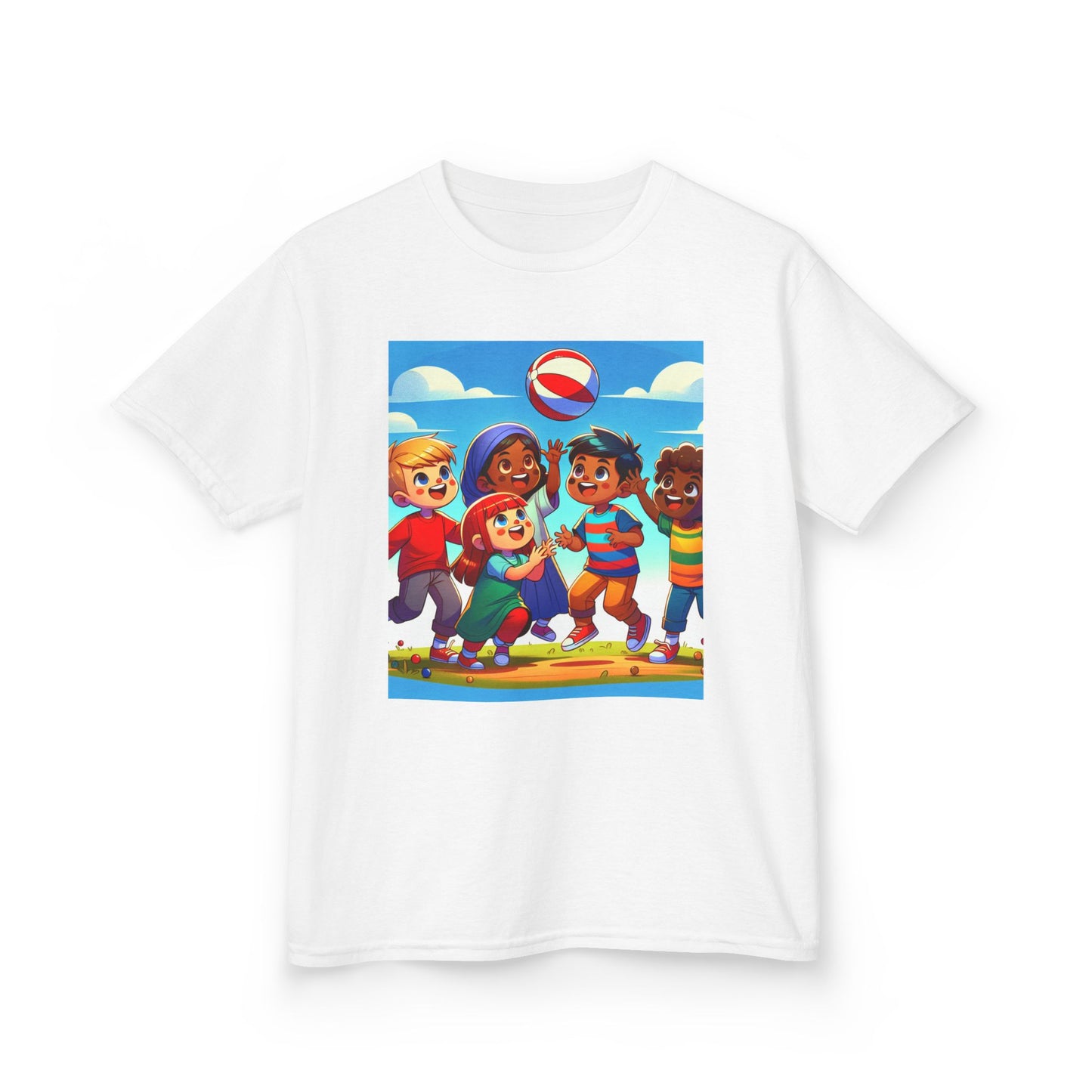 Kids Fun Volleyball Tee - Summer Sports Graphic Tee for Children