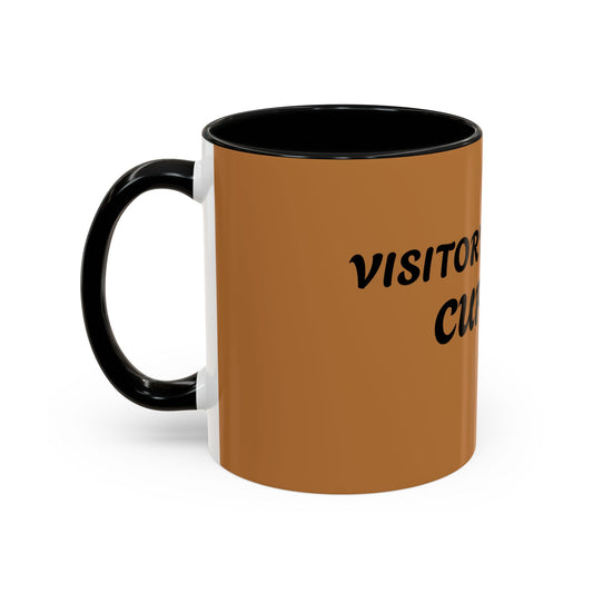 Visitor's Accent Coffee Mug - 11/15oz | Unique Ceramic Cup for Coffee Lovers