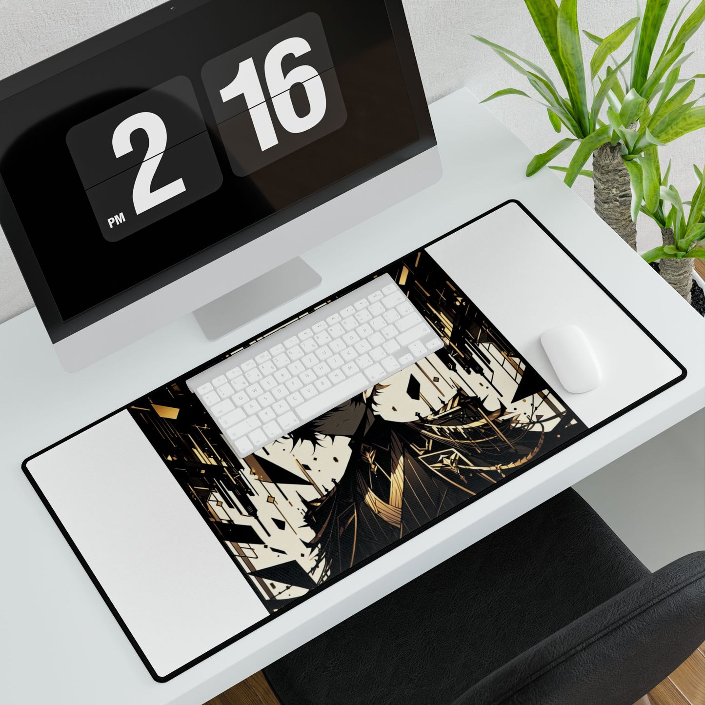 Stylish Gaming Desk Mat with Artistic Design - Perfect for Gamers and Home Office