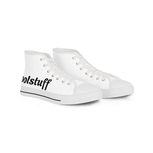 Coolstuff High Top Sneakers - Stylish White Canvas High Tops for Trendy Men