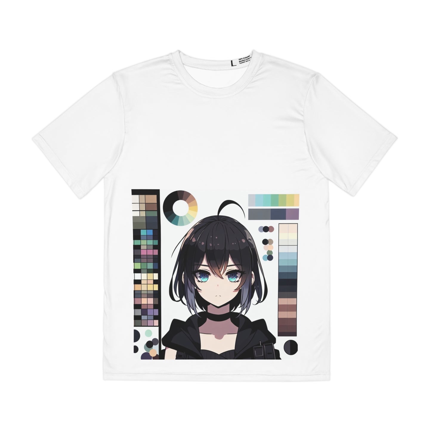 Anime-Inspired Men's Polyester Tee - Unique Graphic Design for Casual Wear