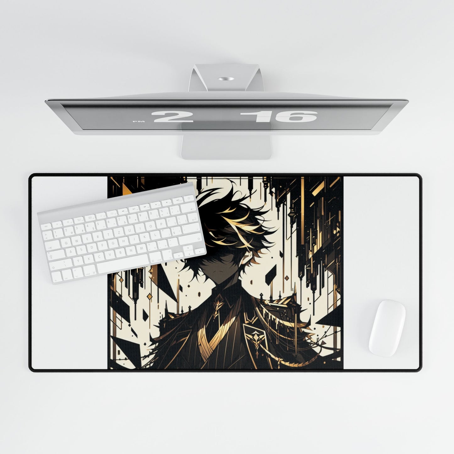 Stylish Gaming Desk Mat with Artistic Design - Perfect for Gamers and Home Office