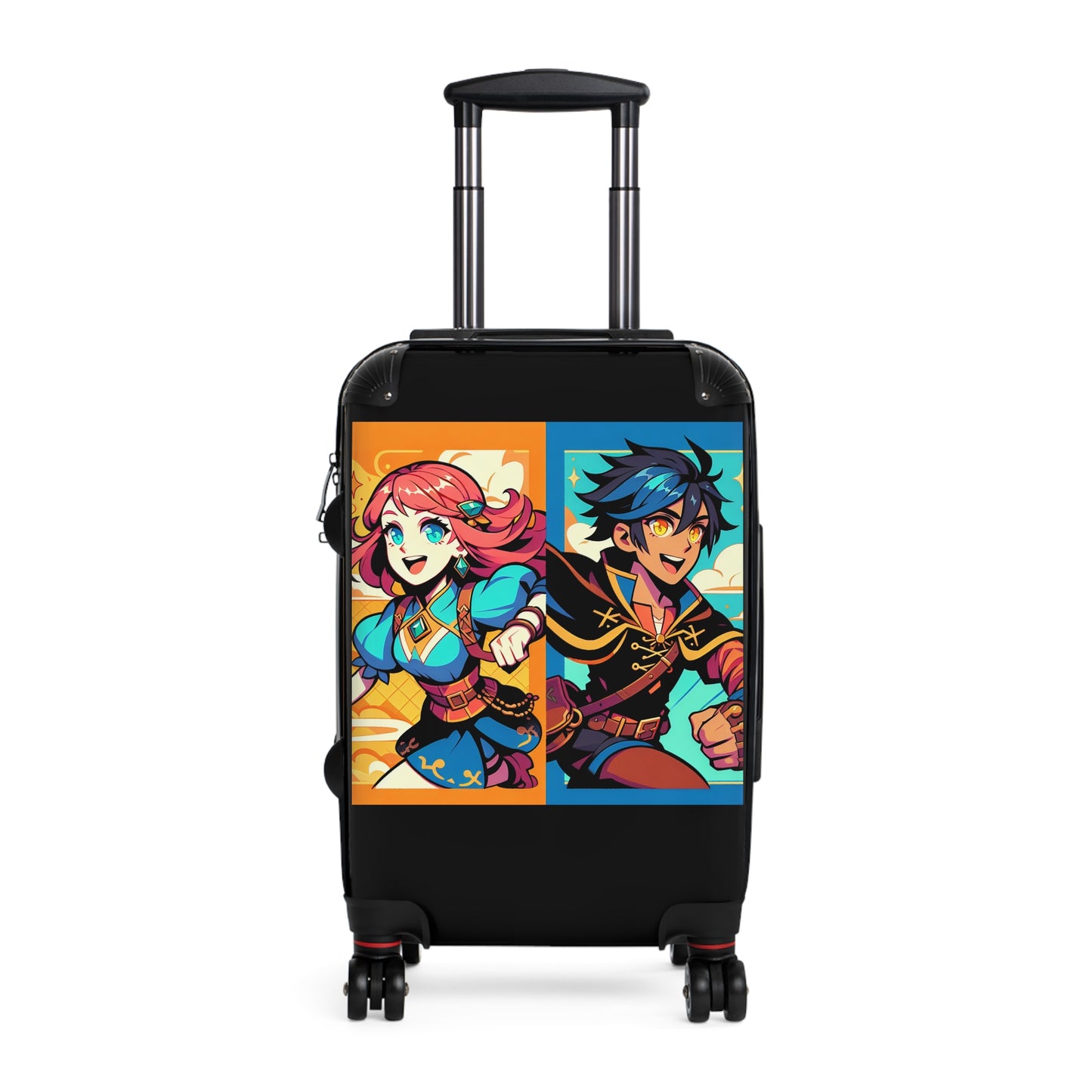 Adventure-Themed Suitcase with Bold Character Design