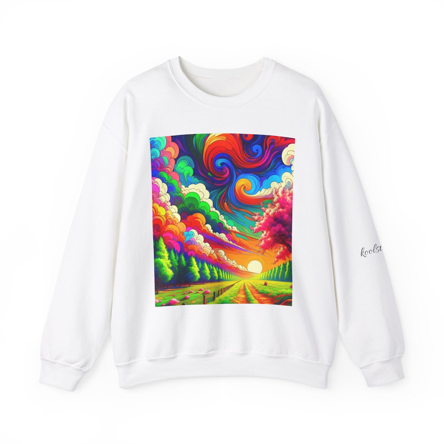 Vibrant Sunset Landscape Crewneck Sweatshirt | Unisex Heavy Blend™