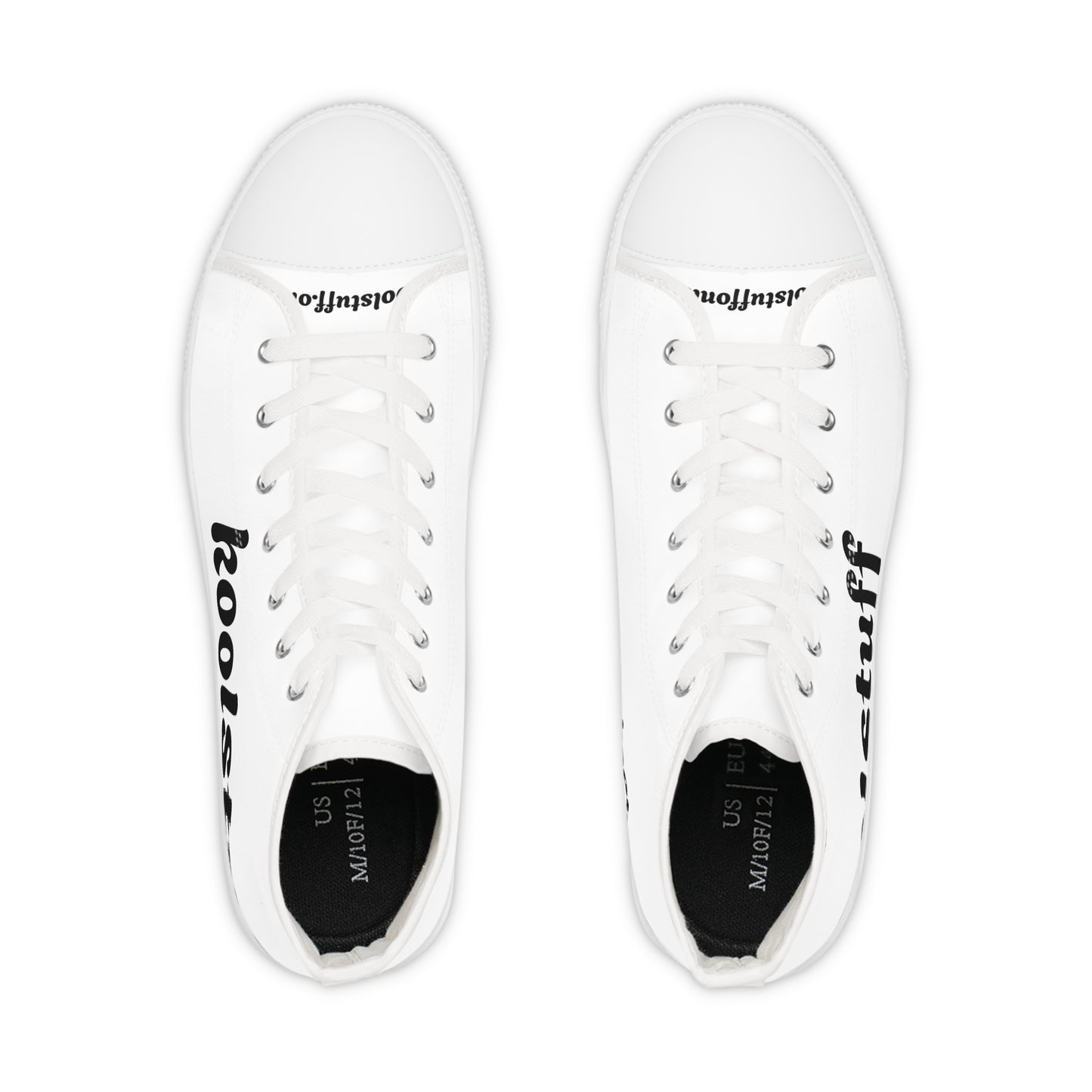 Coolstuff High Top Sneakers - Stylish White Canvas High Tops for Trendy Men