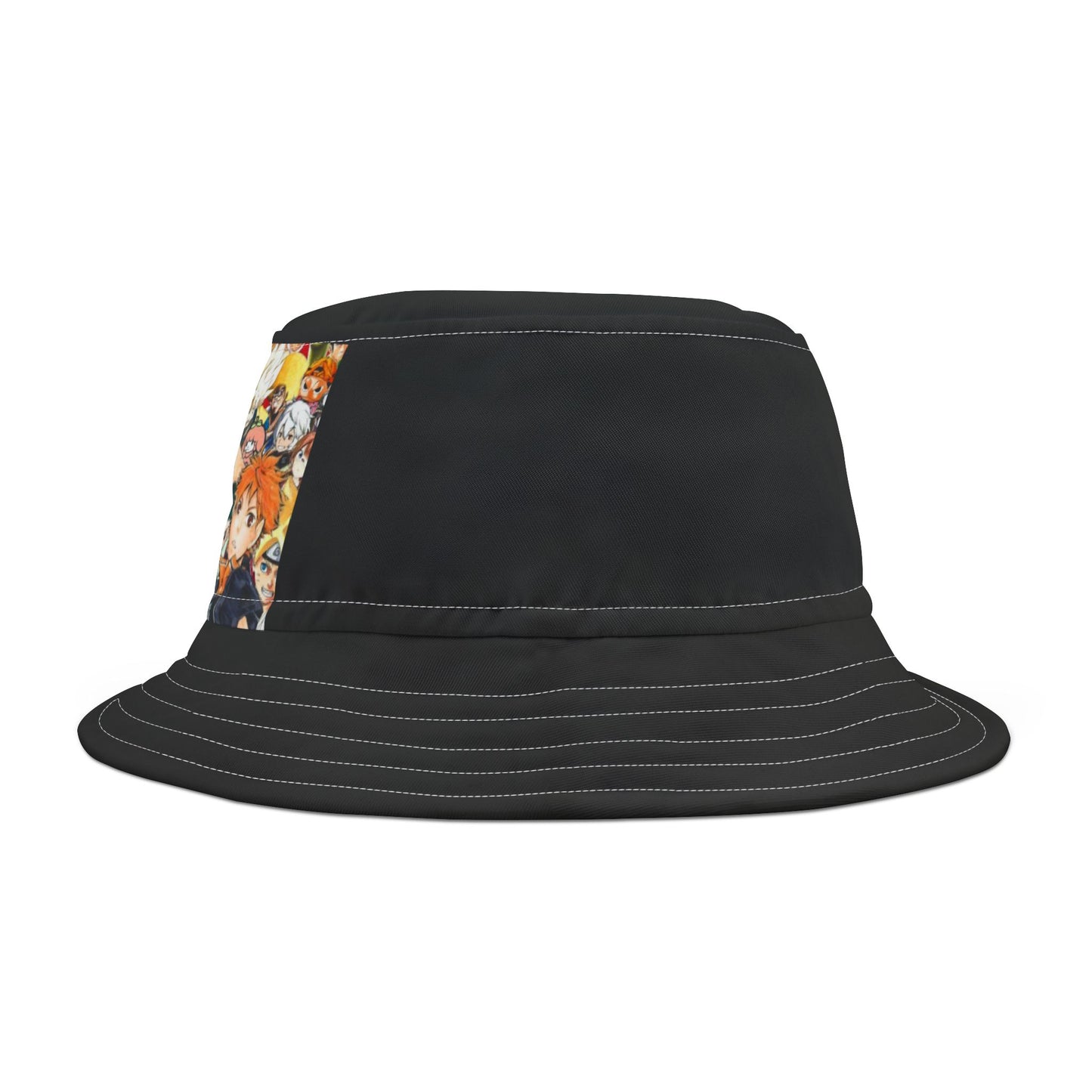 Anime Adventure Bucket Hat - Vibrant Design Featuring Iconic Characters