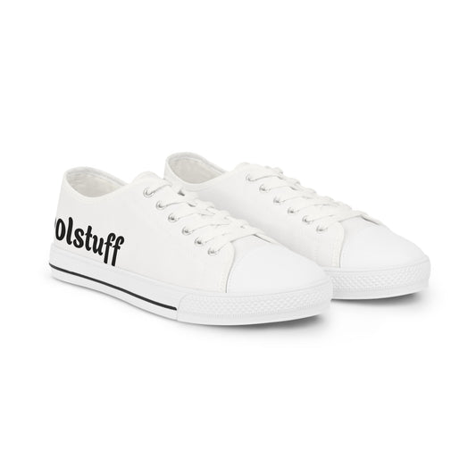 Casual Men's Low Top Sneakers with Trendy Text