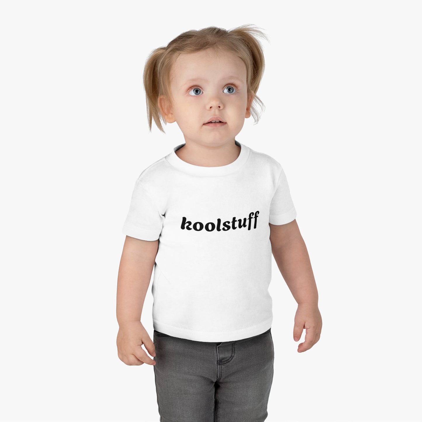 Cute Infant Cotton Jersey Tee - 'koolstuff' Design for Trendy Babies